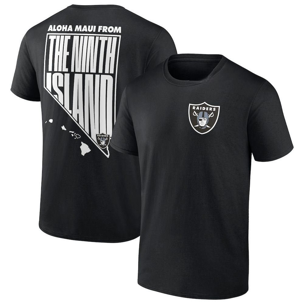 Las Vegas Raiders Maui Relief Fanatics 2 Sided TShirt